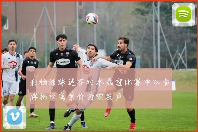 利物浦球迷在对水晶宫比赛中以黄牌抗议高票价持续发声